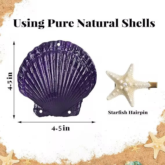 Mermaid Starfish Bra & Hair Clip Set | MermaidsTribe