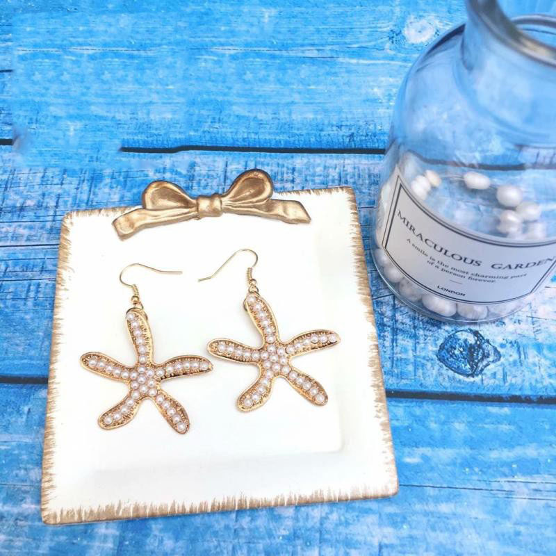 Handmade Aquamarine SeaShell Marine Necklace and Earrings