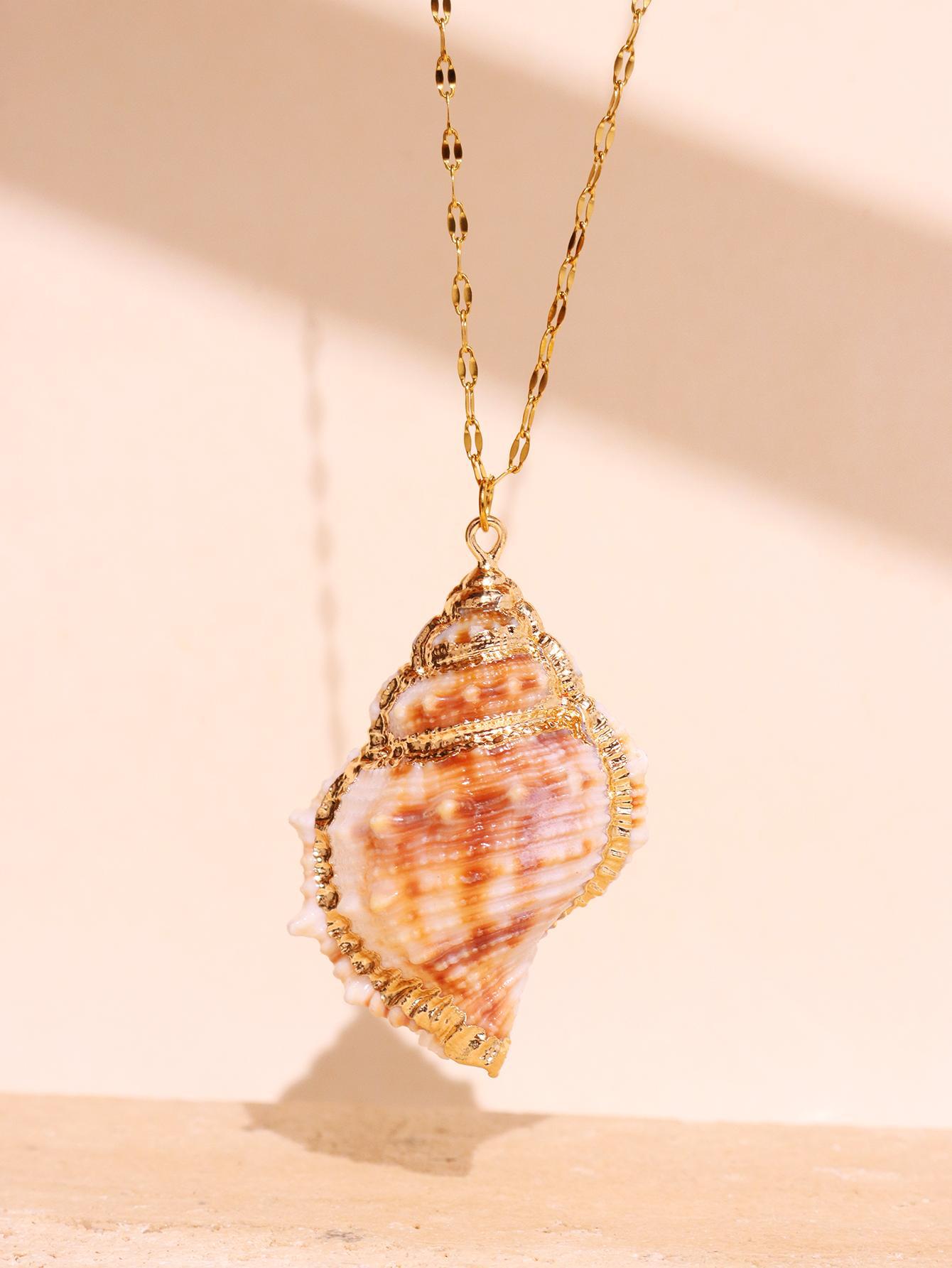 Mermaid SeaShell Conch Necklace