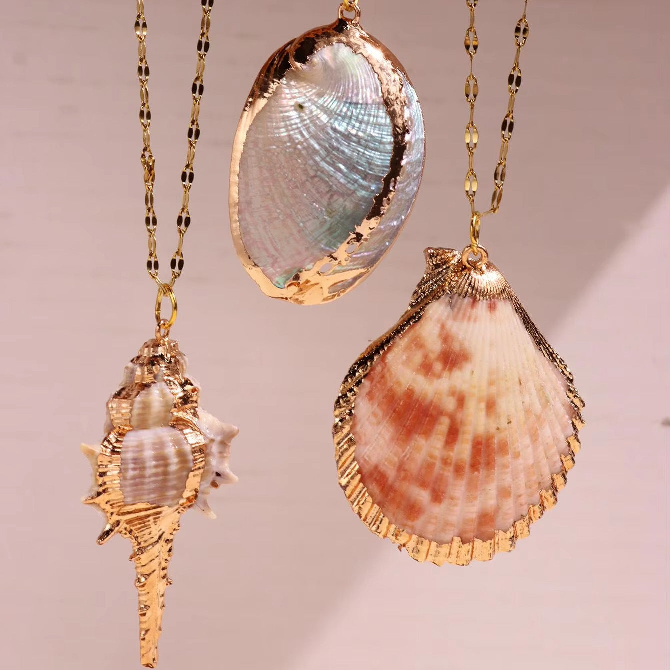 Mermaid SeaShell Conch Necklace
