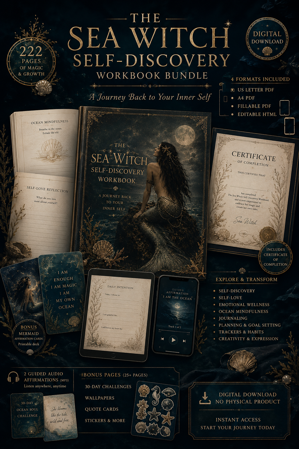 The Sea Witch Self-Discovery Workbook