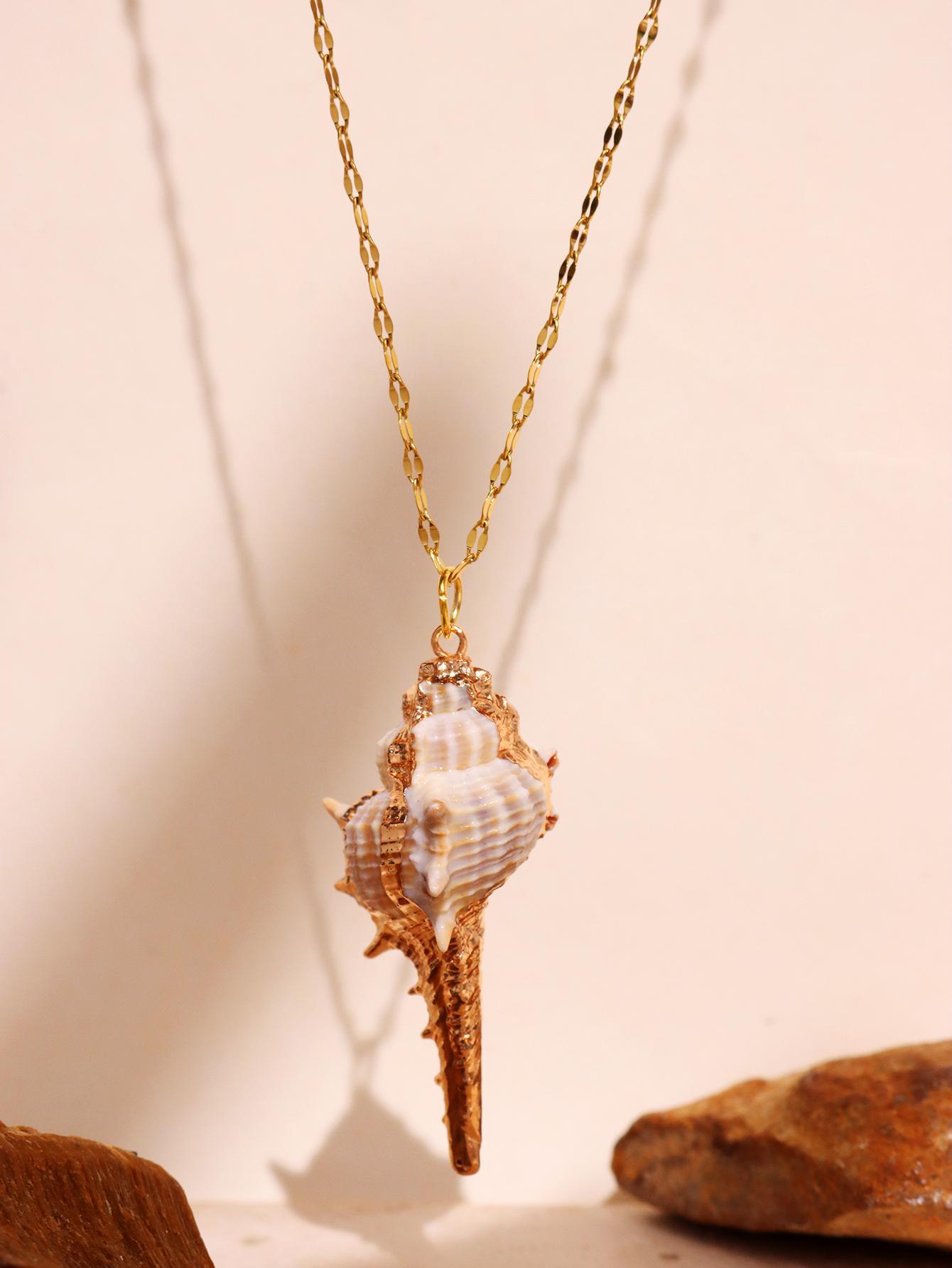 Mermaid SeaShell Conch Necklace