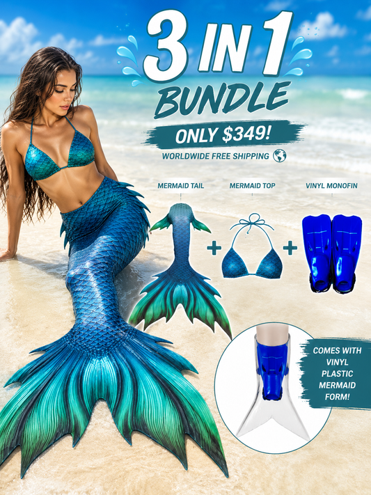 Little Mermaid Tail Bundle 3 In 1