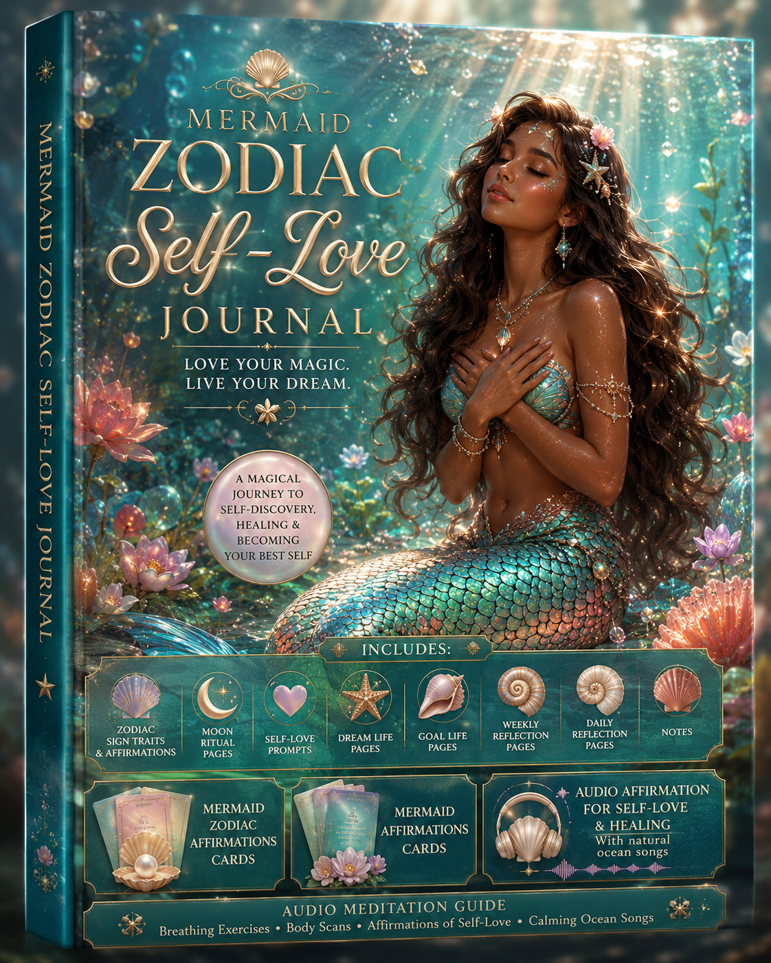 Mermaid Zodiac Self-Love Journal Bundle