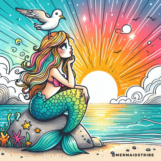 Mermaid Illustration Art Work - No quote