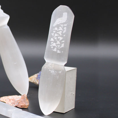 Selenite Ritual Knife for Cord Cutting
