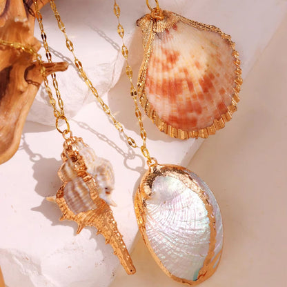 Mermaid SeaShell Conch Necklace