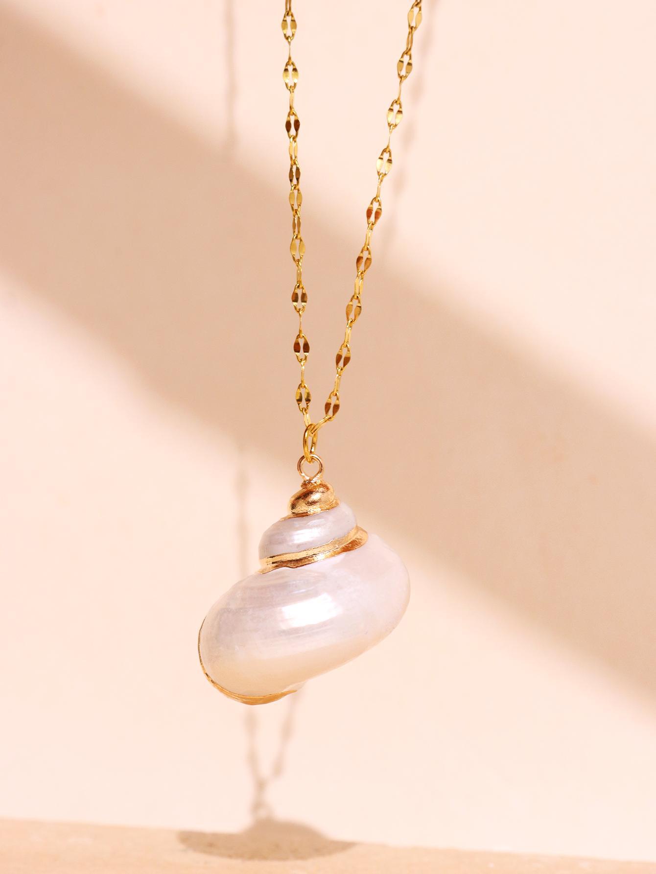 Mermaid SeaShell Conch Necklace