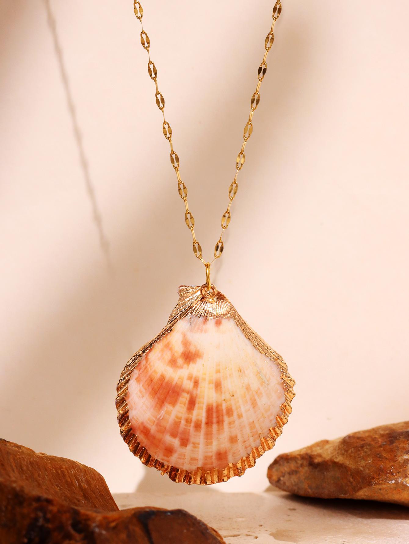 Mermaid SeaShell Conch Necklace