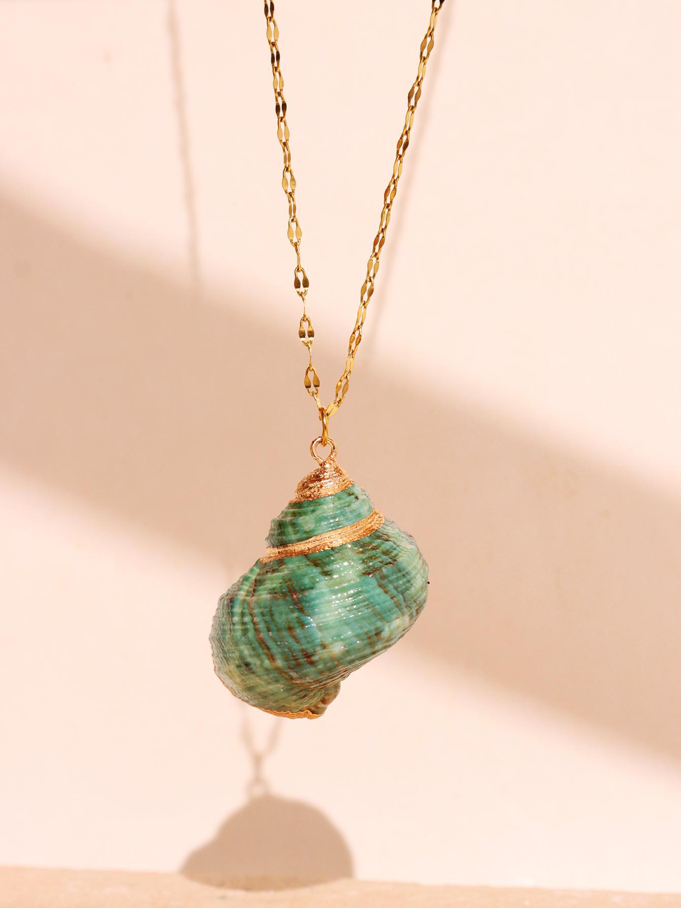 Mermaid SeaShell Conch Necklace